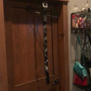 BKE Leather Rhinestone Belt